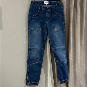 Frame Denim banded bottom tramputo Cropped Utility Jeans sz 27